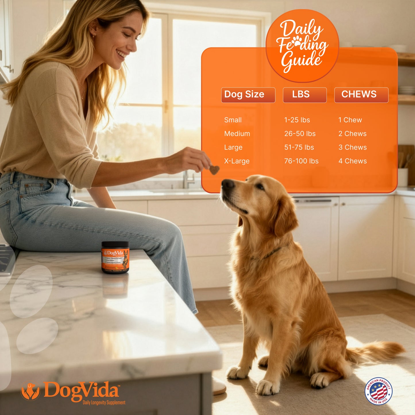 Dog Multivitamin Soft Chews for Longevity & Vitality